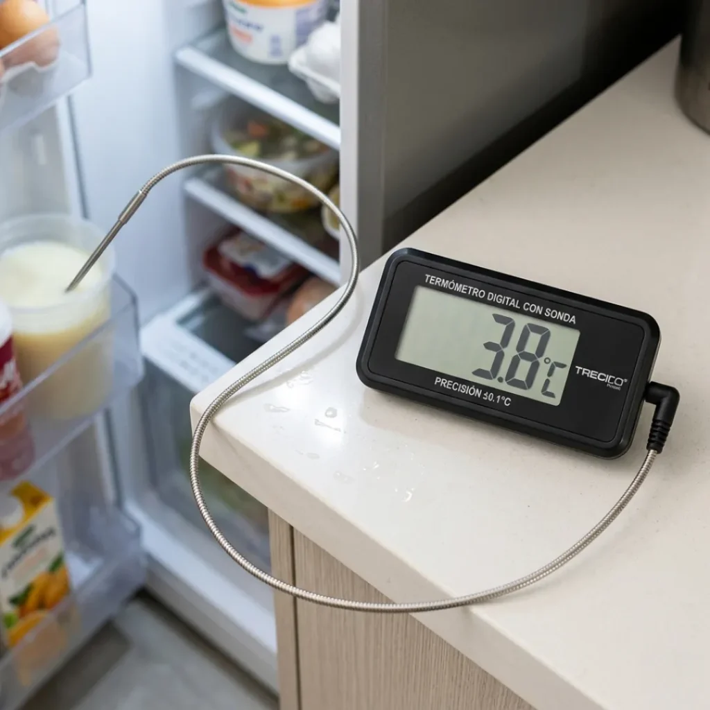 Termómetro Digital con sonda para neveras
