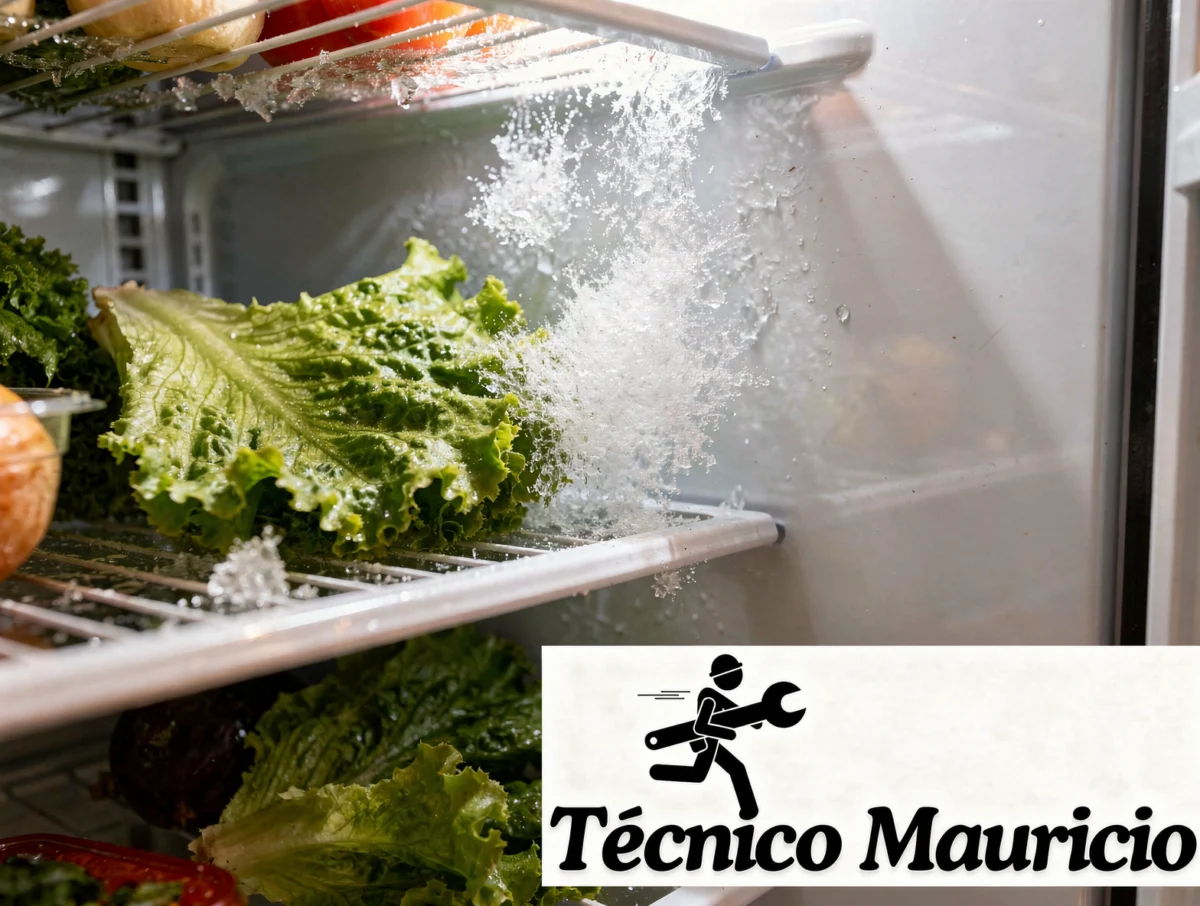 Señales de que la nevera está sobreenfriando Alimentos congelados por una nevera que enfría demasiado